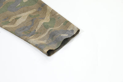 Playera Larga Camuflaje Retro con Efecto Dos Piezas - Image 9