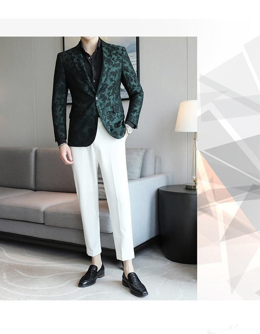 Blazer Slim Fit de Color Liso para Hombre - Primavera Verano - Image 15