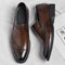 Zapatos Casuales de Cuero para Hombre - Mocasín Sin Cordones Elegante