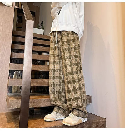 Pantalones Casuales Rectos Holgados con Caída Fluida - Image 10