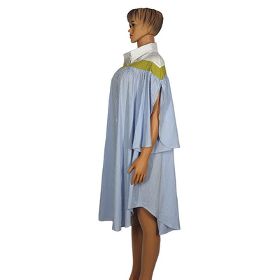 Vestido Camisero Suelto a Rayas para Mujer - Image 13