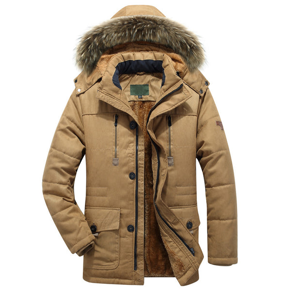 Abrigo Militar Grueso Forrado en Fleece para Hombre