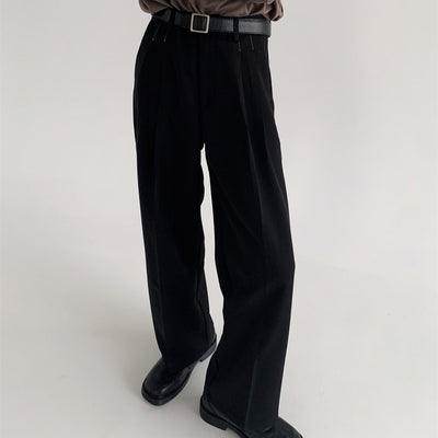 Pantalones Anchos Efecto Drapeado Estilo Urbano Relajado - Image 4