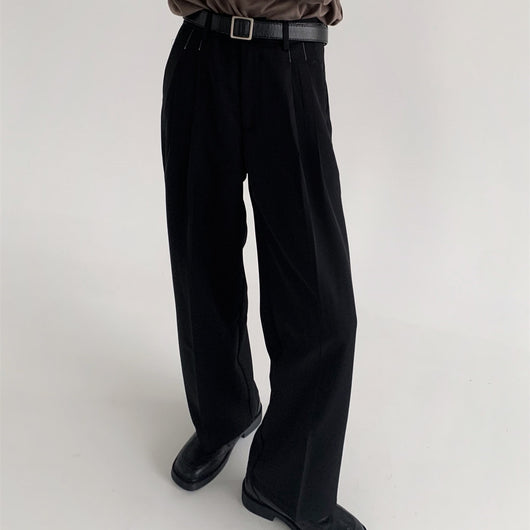 Pantalones Anchos Efecto Drapeado Estilo Urbano Relajado - Image 4
