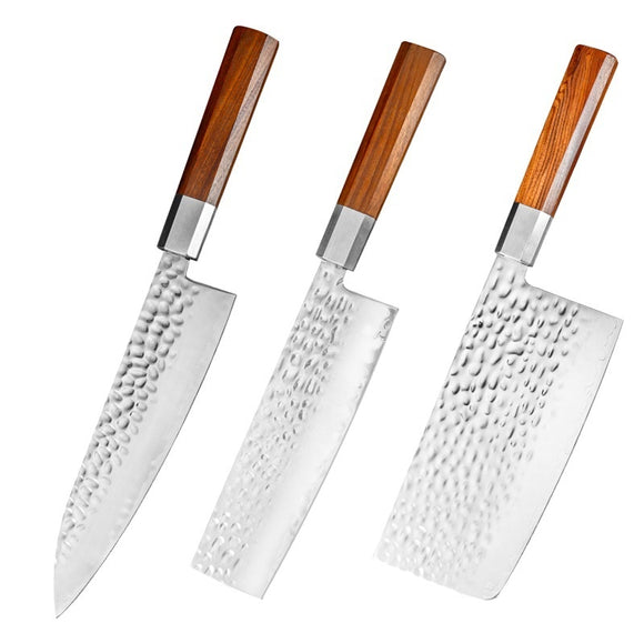 Cuchillo de Cocina Profesional Damascus Sanhe - Acero Forjado de Alta Precisión