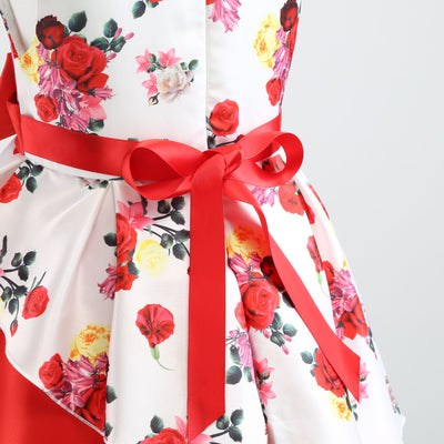 Vestido Infantil con Estampado Irregular y Lazo Festivo - Image 39