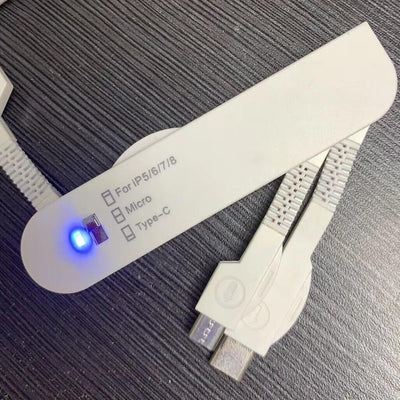 Cable de Carga 3 en 1 Plegable para Tres Dispositivos