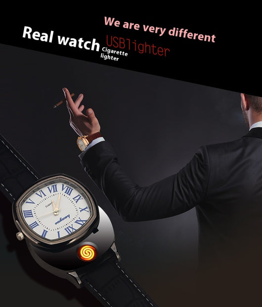 Encendedor Inteligente USB Tipo Reloj de Pulsera para Hombre - Image 17