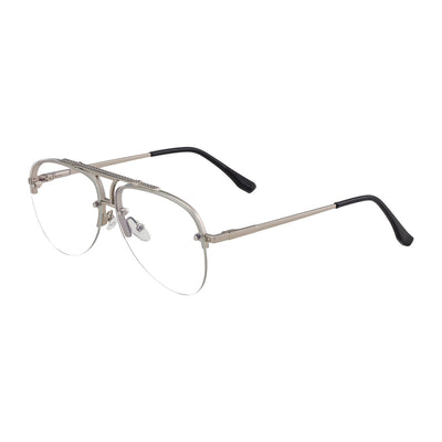 Gafas de Sol Hombre Montura Metalizada Media Armazón - Image 12