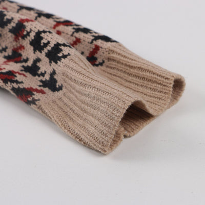 Suéter Suelto Estampado Pata de Gallo para Mujer - Image 15