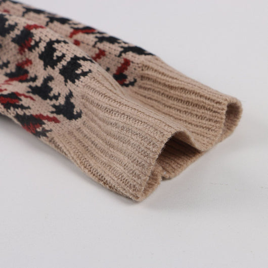 Suéter Suelto Estampado Pata de Gallo para Mujer - Image 15