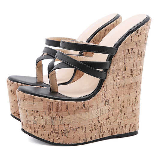 Sandalias de Cuña Alta 16cm para Mujer - Elegancia y Comodidad - Image 4