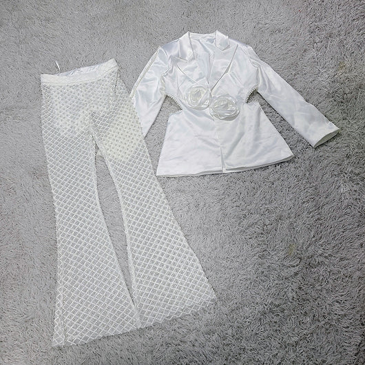 Conjunto de Dos Piezas con Lentejuelas Perladas y Gasa - Image 20