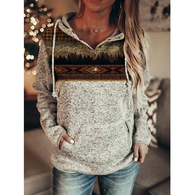 Sudadera Gris con Capucha y Estampado para Mujer - Image 22