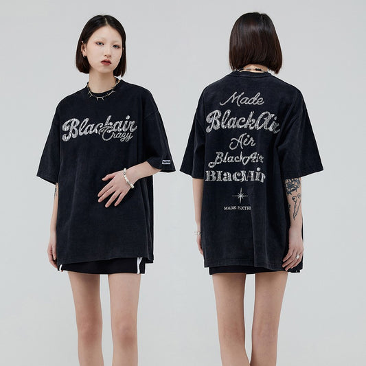 Camiseta Suelta de Manga Corta para Hombre