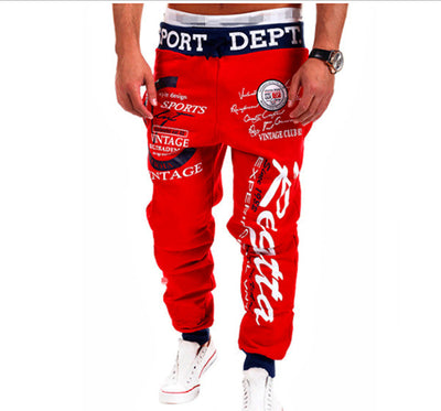 Pantalones de Chándal Hombre con Cintura Elástica y Estampado de Letras - Image 12