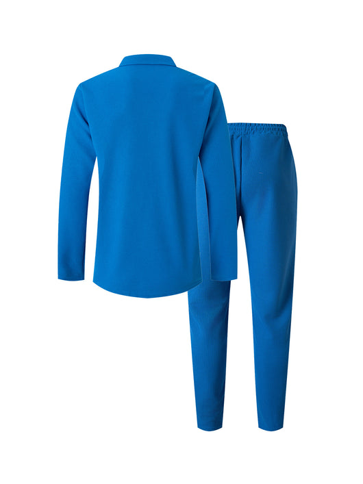 Traje Ejecutivo Clásico para Hombre - Colores Sólidos Otoño Invierno - Image 21