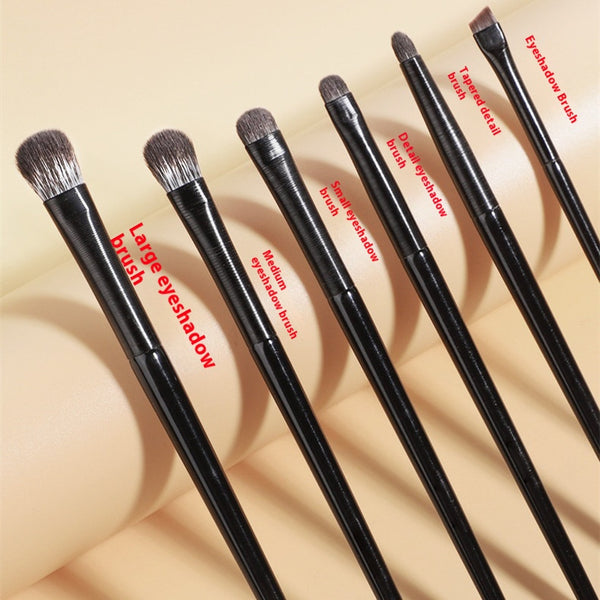 Set de 6 Brochas para Sombras de Ojos - Herramientas de Maquillaje para Principiantes