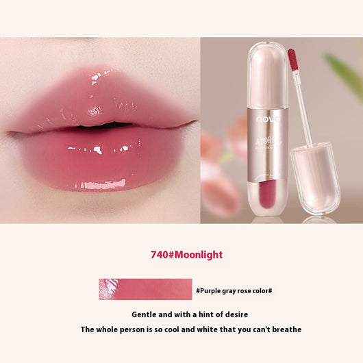 Brillo Labial Transparente Efecto Agua - Acabado Puro y Luminoso - Image 10