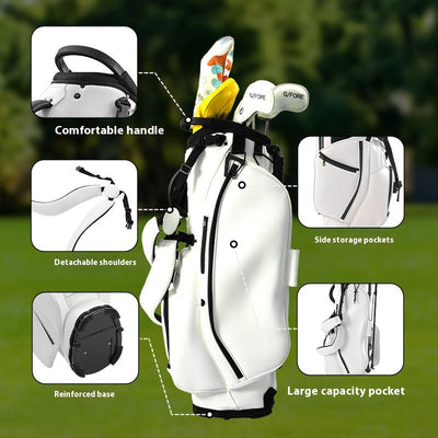 Bolsa de Golf PU Impermeable con Soporte Portátil