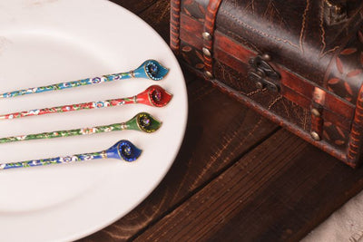 Pasador de Cabello Cloisonné Antiguo Chino para Dama - Image 8