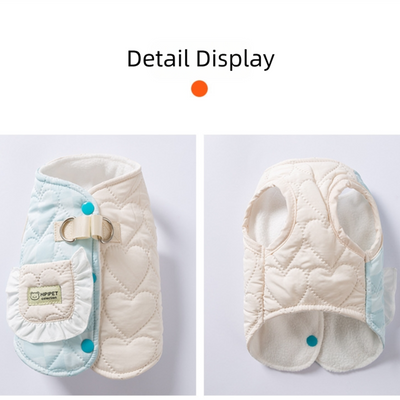 Abrigo Acolchado para Mascotas con Bolsillo y Diseño Cuadriculado - Invierno Cálido - Image 15
