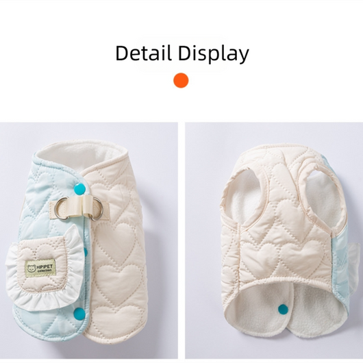 Abrigo Acolchado para Mascotas con Bolsillo y Diseño Cuadriculado - Invierno Cálido - Image 15