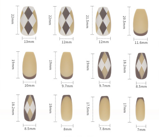 Uñas Postizas Minimalistas con Diseño Removible - Image 7