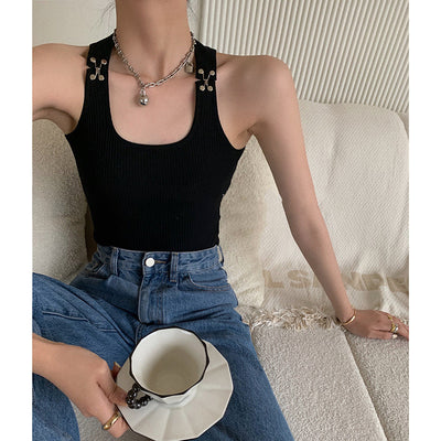 Top Musculosa con Hebillas Metálicas de Resorte - Image 2