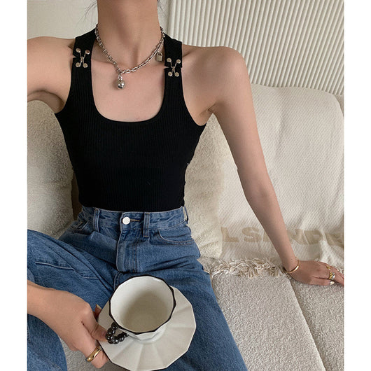 Top Musculosa con Hebillas Metálicas de Resorte - Image 2