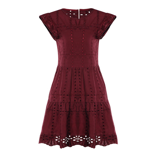 Vestido Casual de Algodón con Bordado Calado - Image 41