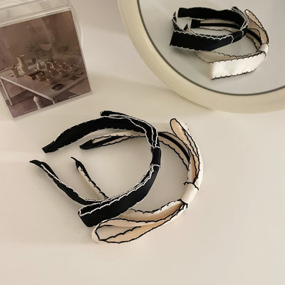 Pasador de Cabello Elegante con Lazo Lateral Ondulado para Mujer - Image 3