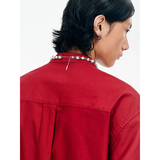 Collar de Perlas Estructura Saturno Ópalo Brillante - Image 5