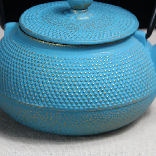 Olla de Hierro Fundido Estilo Europeo y Americano Rosa y Azul - Image 7