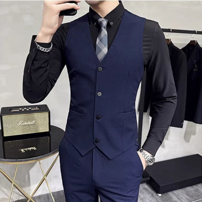 Chaleco de Traje Ejecutivo para Hombre Talla Grande - Image 5