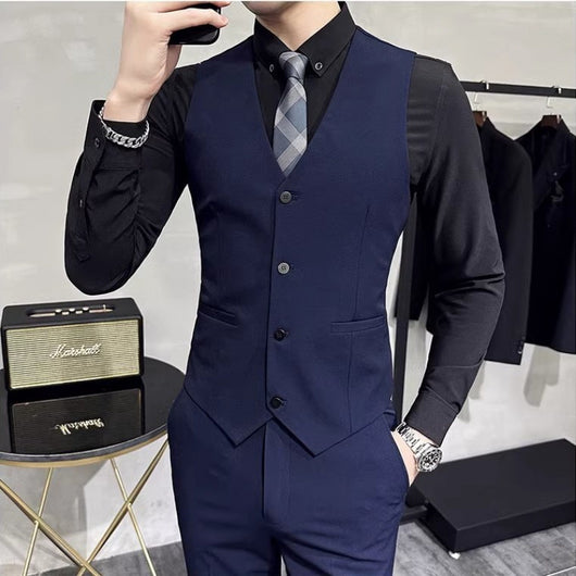 Chaleco de Traje Ejecutivo para Hombre Talla Grande - Image 5
