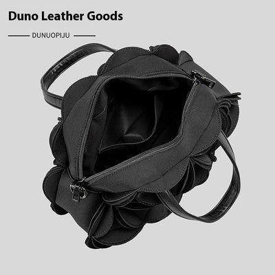 Bolso Bandolera Floral para Mujer con Detalles en Cuero PU - Image 4