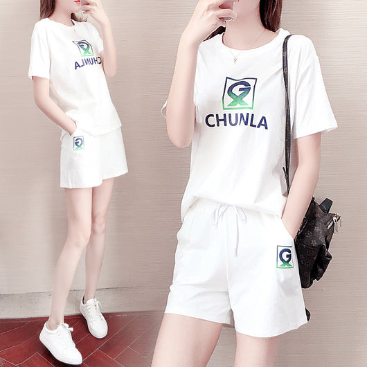 Conjunto Deportivo de Algodón Puro - Shorts y Playera Casual - Image 9