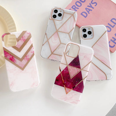 Funda Mármol con Acabado Electrochapado para Celular - Image 10