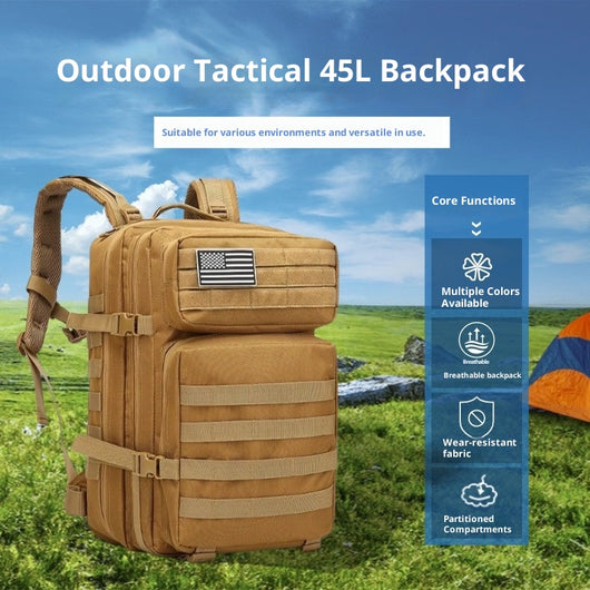 Mochila Táctica 45L para Senderismo - Unisex con Correas Ergonómicas - Image 21