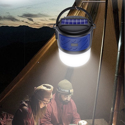 Linterna Solar Portátil con Altavoz Bluetooth y Cargador Inalámbrico - Image 3