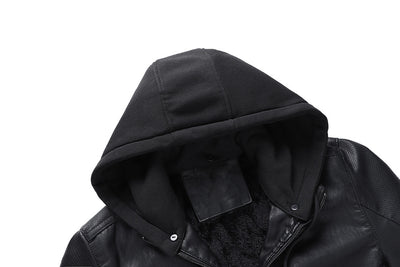 Chaqueta de Cuero PU con Cuello Elevado para Hombre - Abrigo Invernal Premium - Image 13