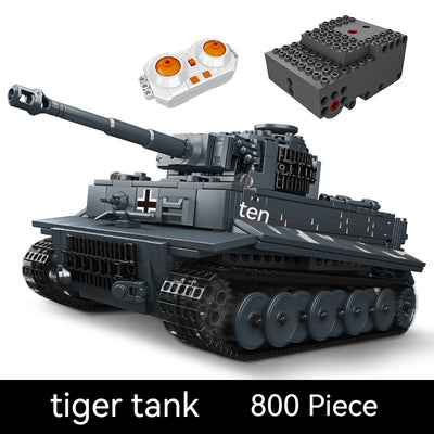 Tanque Tigre Teledirigido Eléctrico - Juego de Construcción DIY para Niños - Image 5