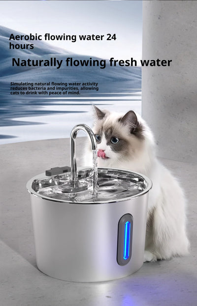 Bebedero Automático de Acero Inoxidable para Gatos - Image 12