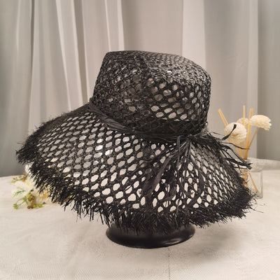 Sombrero de Rafia Francés Vintage Tendencia
