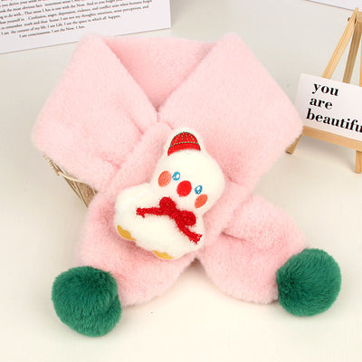 Babero Navideño Infantil con Pelaje Sintético de Conejo - Diseño Cartoon Unisex - Image 26