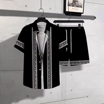 Conjunto Playero de Impresión 3D Digital con Estampado Hawaiano - Image 3