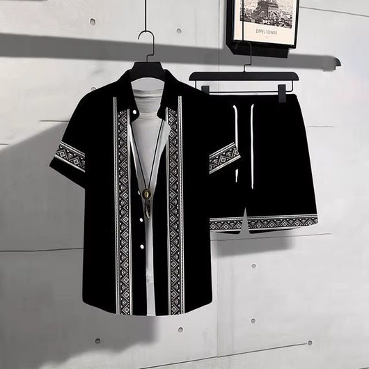 Conjunto Playero de Impresión 3D Digital con Estampado Hawaiano - Image 3