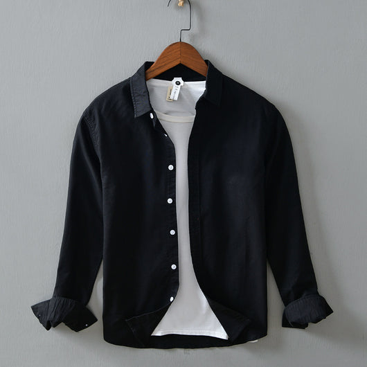 Camisa de Lino Blanca Manga Larga para Hombre - Image 7