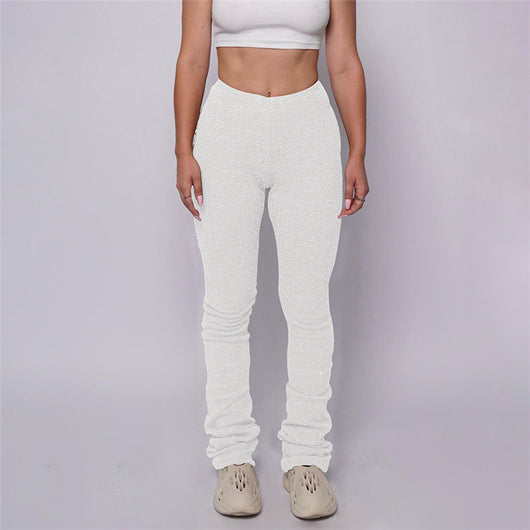 Pantalones Rectos Slim Fit Lisos para Mujer - Comodidad y Estilo - Image 7